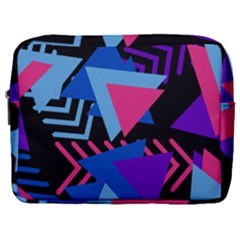 Memphis Pattern Geometric Abstract Make Up Pouch (large) by HermanTelo