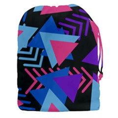 Memphis Pattern Geometric Abstract Drawstring Pouch (xxxl)