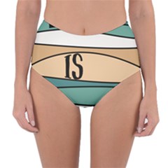 Love Sign Romantic Reversible High-waist Bikini Bottoms