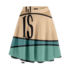 Love Sign Romantic High Waist Skirt