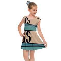 Love Sign Romantic Kids  Cap Sleeve Dress