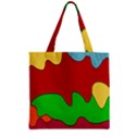 Liquid Forms Water Background Zipper Grocery Tote Bag View1