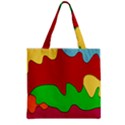 Liquid Forms Water Background Zipper Grocery Tote Bag View2