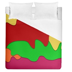 Liquid Forms Water Background Duvet Cover (queen Size)