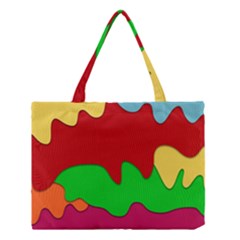 Liquid Forms Water Background Medium Tote Bag by HermanTelo