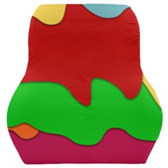 Liquid Forms Water Background Car Seat Back Cushion 