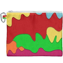 Liquid Forms Water Background Canvas Cosmetic Bag (xxxl)