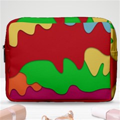 Liquid Forms Water Background Make Up Pouch (large)