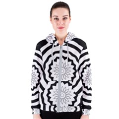 Mandala Women s Zipper Hoodie