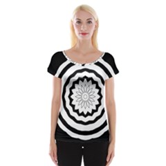 Mandala Cap Sleeve Top