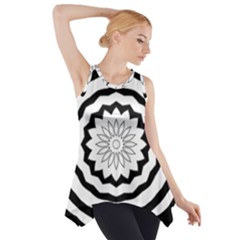 Mandala Side Drop Tank Tunic by HermanTelo