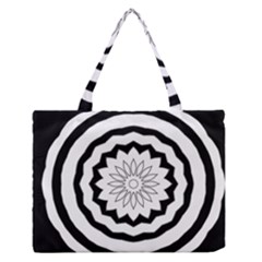 Mandala Zipper Medium Tote Bag