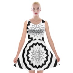 Mandala Velvet Skater Dress