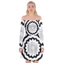 Mandala Off Shoulder Skater Dress View1