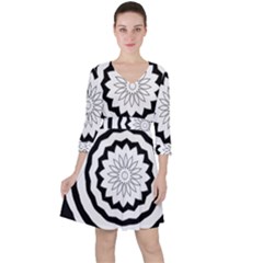 Mandala Ruffle Dress