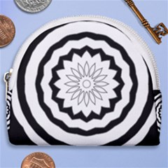 Mandala Horseshoe Style Canvas Pouch