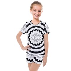 Mandala Kids  Mesh Tee And Shorts Set