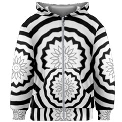 Mandala Kids  Zipper Hoodie Without Drawstring