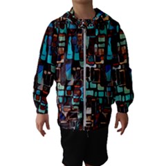 Mosaic Abstract Kids  Hooded Windbreaker