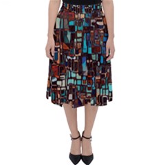 Mosaic Abstract Classic Midi Skirt