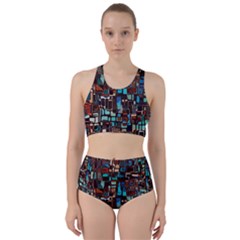 Mosaic Abstract Racer Back Bikini Set