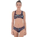 Mosaic Abstract Criss Cross Bikini Set View1