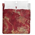 Marble Red Yellow Background Duvet Cover Double Side (Queen Size) View1