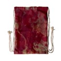 Marble Red Yellow Background Drawstring Bag (Small) View1