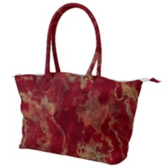 Marble Red Yellow Background Canvas Shoulder Bag by HermanTelo