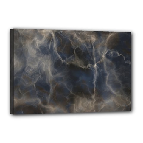 Marble Surface Texture Stone Canvas 18  X 12  (stretched) by HermanTelo