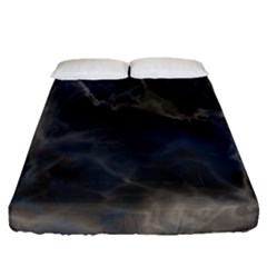 Marble Surface Texture Stone Fitted Sheet (queen Size) by HermanTelo