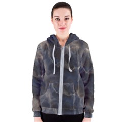 Marble Surface Texture Stone Women s Zipper Hoodie by HermanTelo