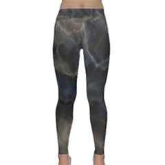 Marble Surface Texture Stone Classic Yoga Leggings by HermanTelo