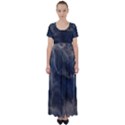 Marble Surface Texture Stone High Waist Short Sleeve Maxi Dress View1