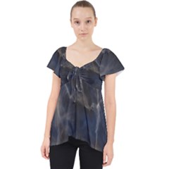 Marble Surface Texture Stone Lace Front Dolly Top by HermanTelo