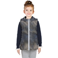 Marble Surface Texture Stone Kids  Hooded Puffer Vest