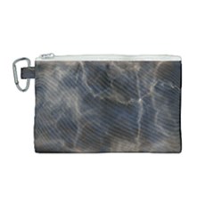 Marble Surface Texture Stone Canvas Cosmetic Bag (medium) by HermanTelo