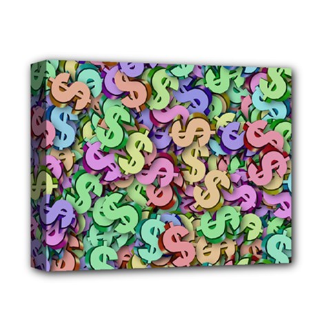 Money Currency Rainbow Deluxe Canvas 14  X 11  (stretched)