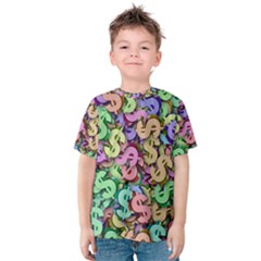 Money Currency Rainbow Kids  Cotton Tee