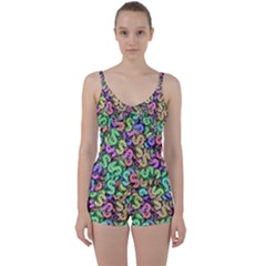 Money Currency Rainbow Tie Front Two Piece Tankini