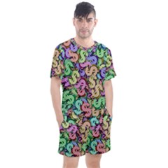 Money Currency Rainbow Men s Mesh Tee And Shorts Set