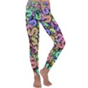 Money Currency Rainbow Kids  Lightweight Velour Classic Yoga Leggings View1