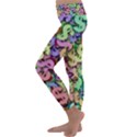 Money Currency Rainbow Kids  Lightweight Velour Classic Yoga Leggings View2