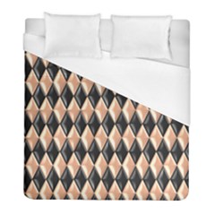 Metallic Diamond Design Black Duvet Cover (full/ Double Size)