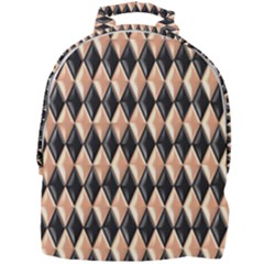 Metallic Diamond Design Black Mini Full Print Backpack by HermanTelo