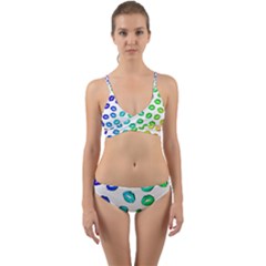 Kiss Mouth Lips Colors Wrap Around Bikini Set by HermanTelo