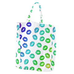 Kiss Mouth Lips Colors Giant Grocery Tote