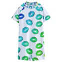 Kiss Mouth Lips Colors Kids  Boyleg Half Suit Swimwear View1