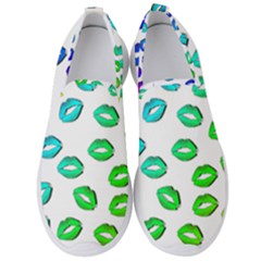 Kiss Mouth Lips Colors Men s Slip On Sneakers by HermanTelo