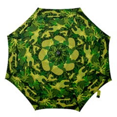 Marijuana Camouflage Cannabis Drug Hook Handle Umbrellas (medium)